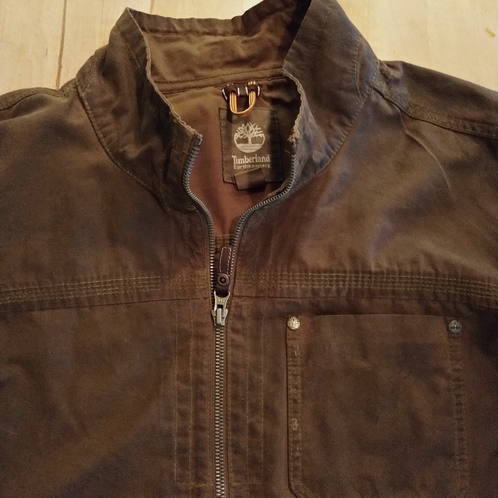 Timberland men's XL waxed cotton shirt-jacket